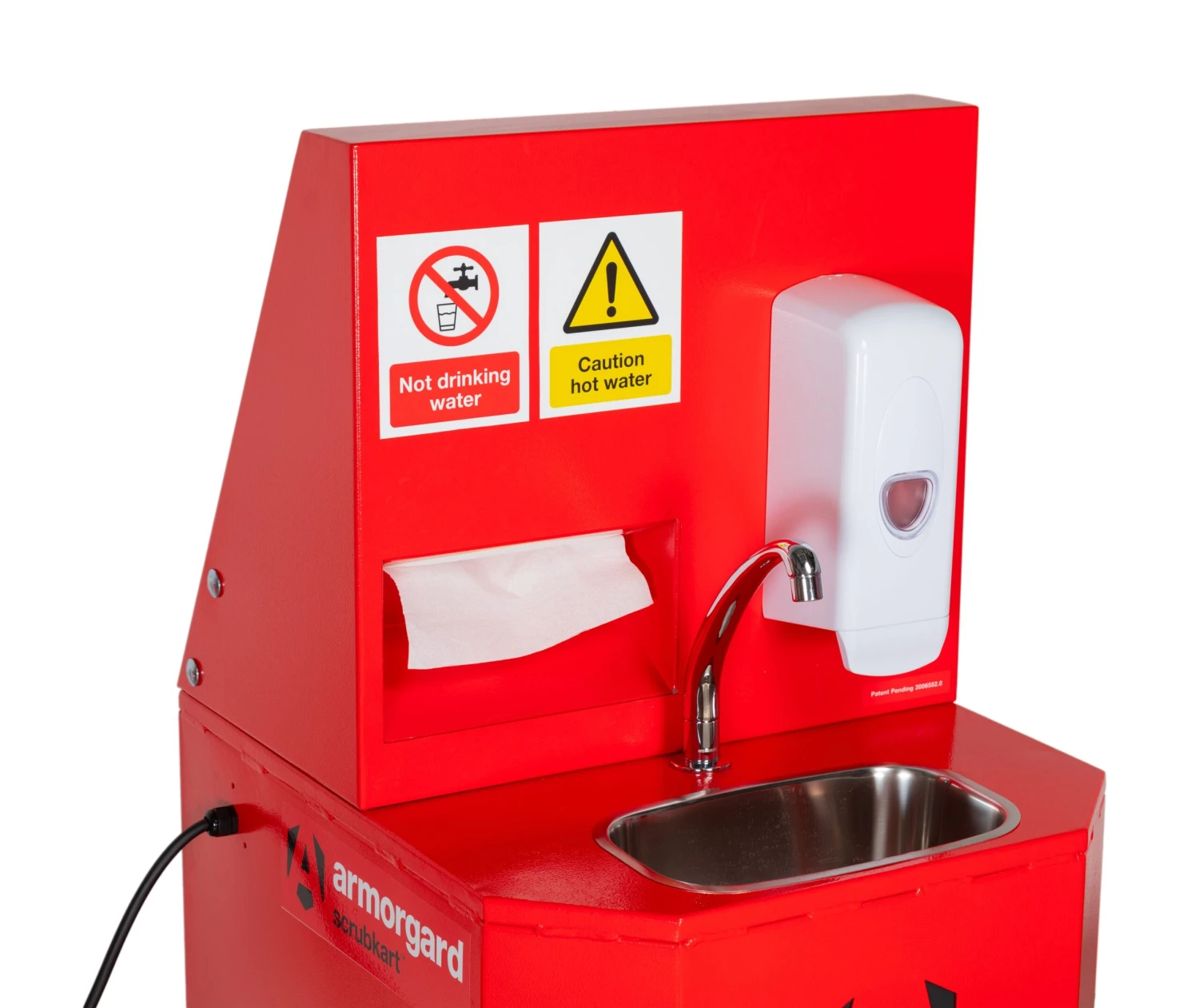 Armorgard ScrubKart Warm Water Hand Washing Stand 110v 790x870x1450mm 2 Armorgard ScrubKart Warm Water Hand Washing Stand 110v 790x870x1450mm - Image 2