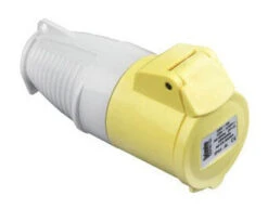 Defender 16amp Industrial Coupler/Socket Yellow 110v