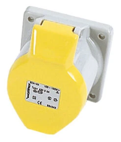 Defender 32amp Industrial Panel Socket Yellow 110v