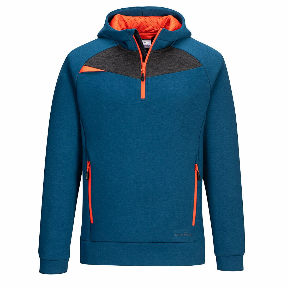 Portwest DX4 Quarter Zip Work Hoodie Blue (Sizes S-3XL) 1 Portwest DX4 Quarter Zip Work Hoodie Blue (Sizes S-3XL)