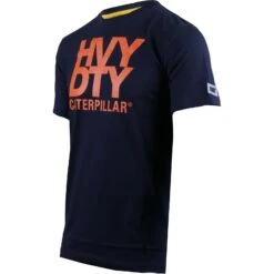 Caterpillar Heavy Duty Work T-Shirt Navy Blue (Sizes S-2XL) -Household Tools gbt 34916 64283 w g 1