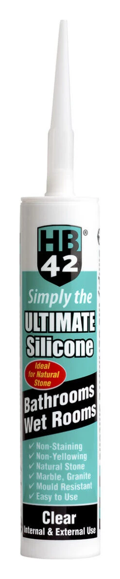 HB42 Ultimate Bathroom Silicone Clear 310ml Cartridge