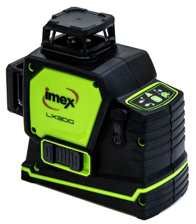 Imex LX3DG Self-Levelling Cross Multi-Line Green Laser Level 80m 1 Imex LX3DG Self-Levelling Cross Multi-Line Green Laser Level 80m