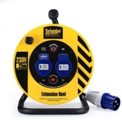 Defender 25mtr Cable Extension Reel 240v/16a