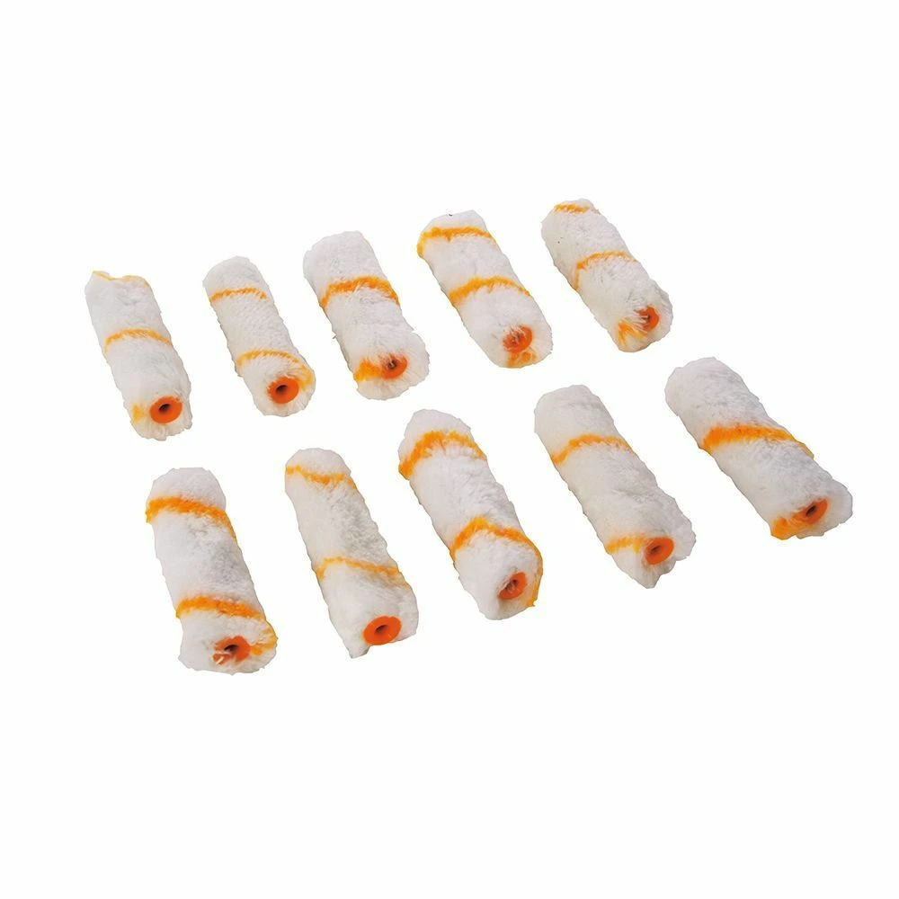 Silverline 100mm Mini Roller Sleeves Pack Of 10 1 Silverline 100mm Mini Roller Sleeves Pack Of 10