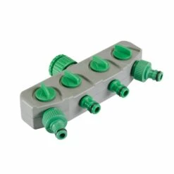 Silverline 4-Way Adaptor Hose Tap Connector 3/4in & 1/2in Male