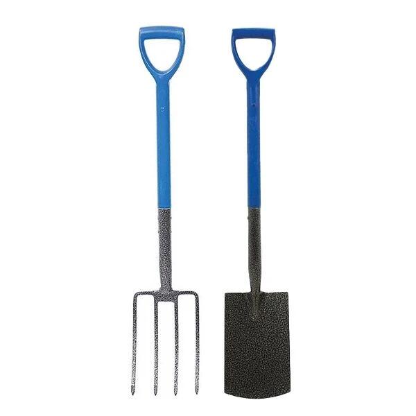 Silverline Garden Digging Fork & Spade Set 1000mm 1 Silverline Garden Digging Fork & Spade Set 1000mm