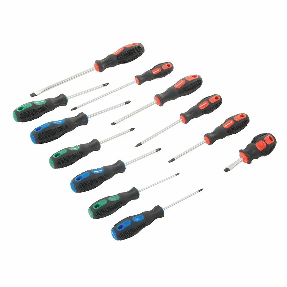 Silverline General Purpose Screwdriver Set 12 Piece 1 Silverline General Purpose Screwdriver Set 12 Piece