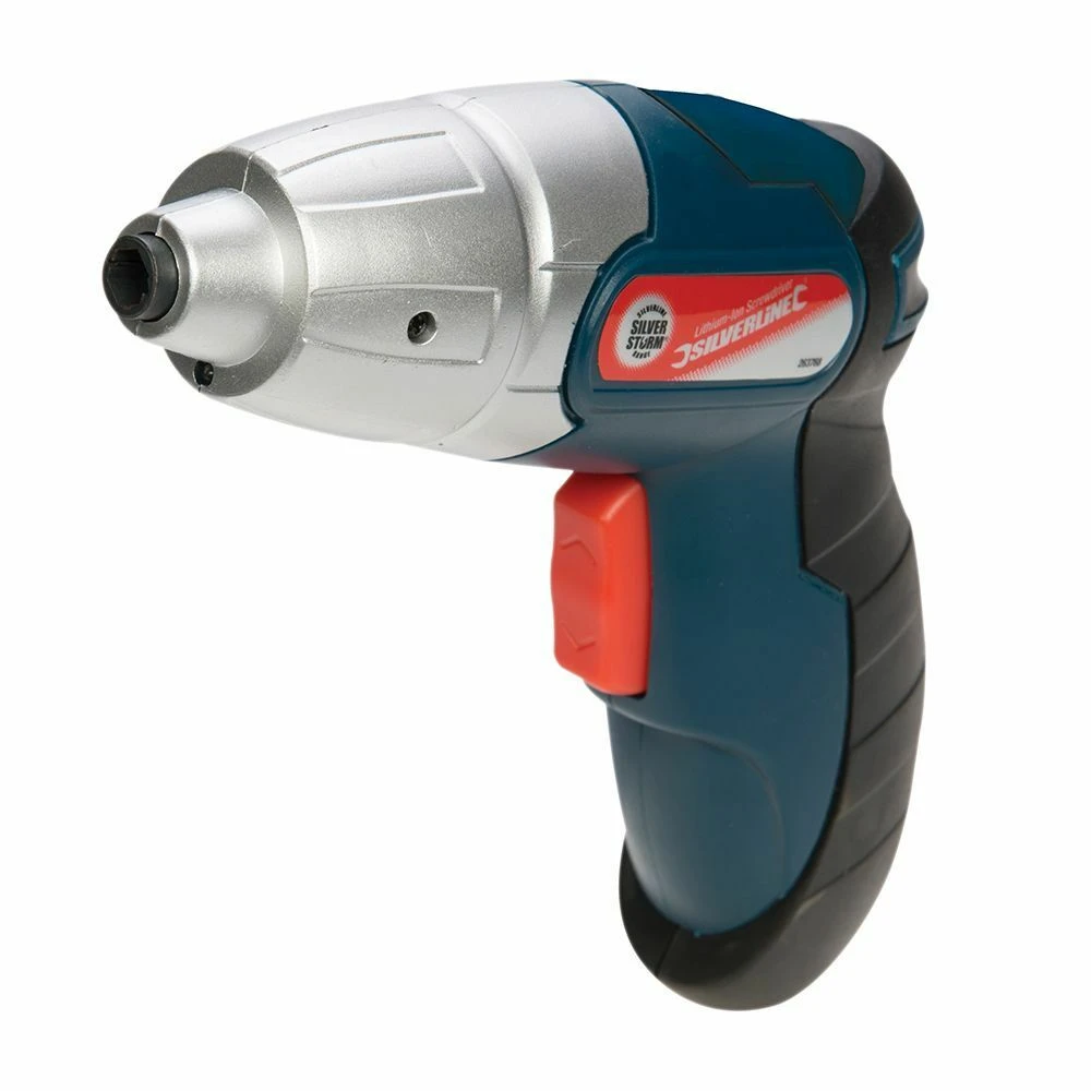 Silverline Silverstorm 3.6v Li-Ion Cordless Screwdriver & Bits Set 102 Piece 1 Silverline Silverstorm 3.6v Li-Ion Cordless Screwdriver & Bits Set 102 Piece