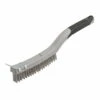 Silverline Stainless Steel Wire Brush 3 Row With Scraper