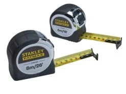 Stanley Tools FatMax Twin Pack Chrome Pocket Tape Measure 5m & 8m