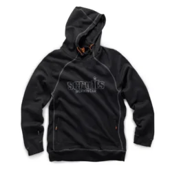 Scruffs Trade Work Hoodie Black Men's Hooded Jumper (Sizes S-2XL)