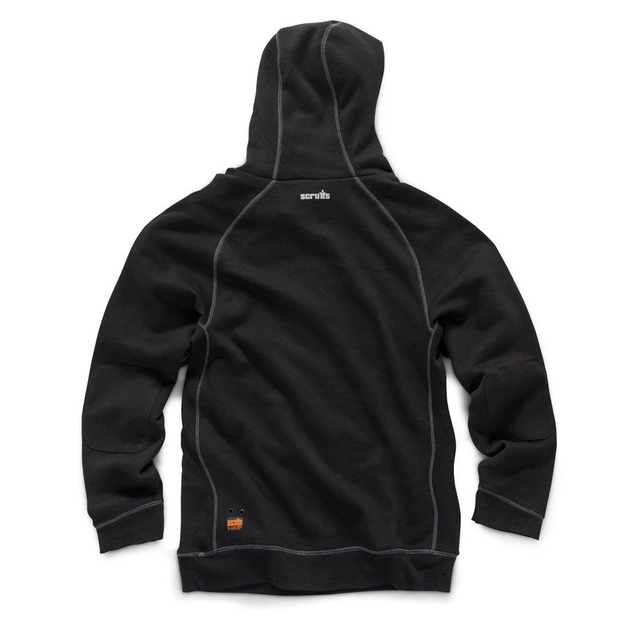 Scruffs Trade Work Hoodie Black Men's Hooded Jumper (Sizes S-2XL) 2 Scruffs Trade Work Hoodie Black Men's Hooded Jumper (Sizes S-2XL) - Image 2