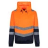 Regatta Professional Hi-Vis Work Hoodie Orange Hooded Jumper (Sizes S-3XL)