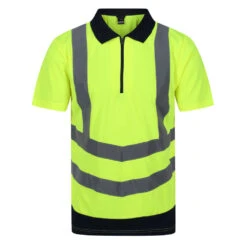 Regatta Professional Hi-Vis Polo Shirt Yellow/Navy Blue (Sizes S-3XL)
