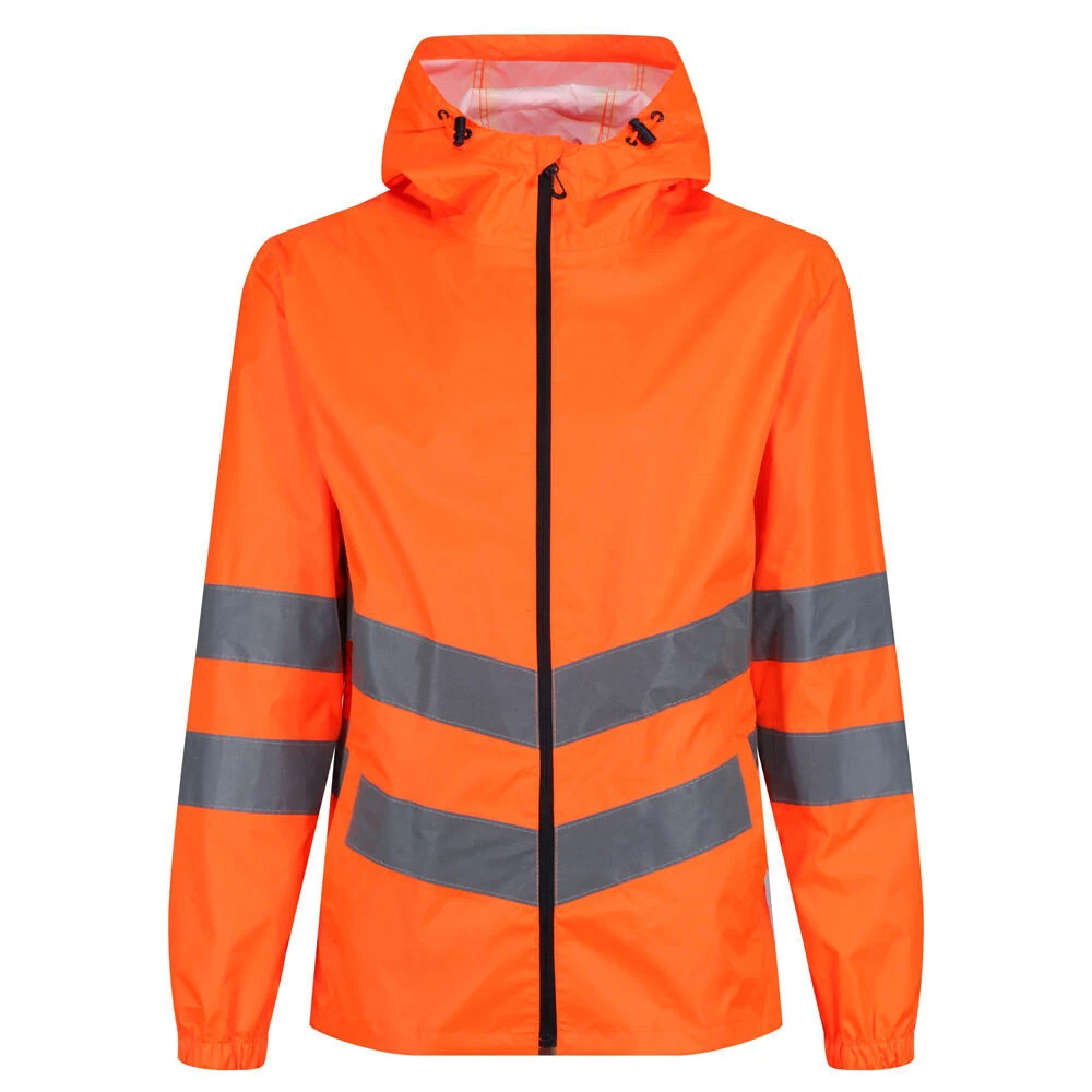 Regatta Professional Hi-Vis Pack Away Waterproof Jacket Orange (Sizes S-3XL) 1 Regatta Professional Hi-Vis Pack Away Waterproof Jacket Orange (Sizes S-3XL)