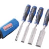 Faithfull Wood Chisel Set With Soft Grip Handles 4-Piece